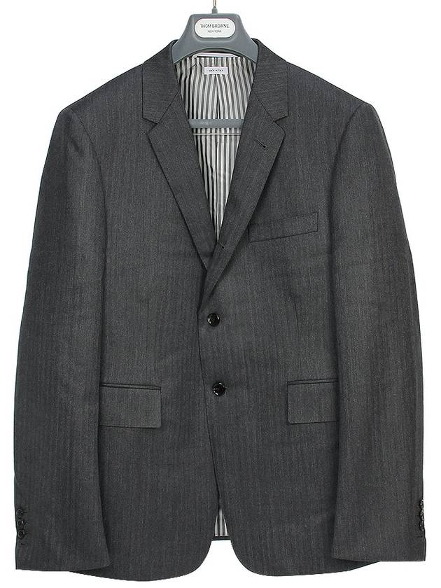 Classic Heavy Wool Suit Grey - THOM BROWNE - BALAAN 2