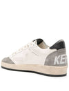 Ball Star Leather Low Top Sneakers Grey White - GOLDEN GOOSE - BALAAN 5