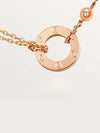 Love Logo Diamond Necklace Rose Gold - CARTIER - BALAAN 6