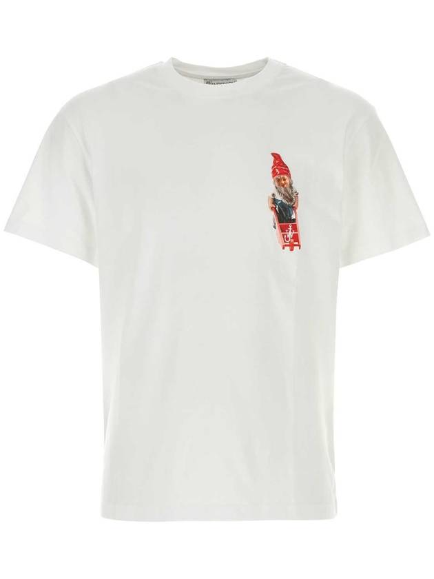 Gnome Chest Print Short Sleeve T Shirt White - JW ANDERSON - BALAAN 1