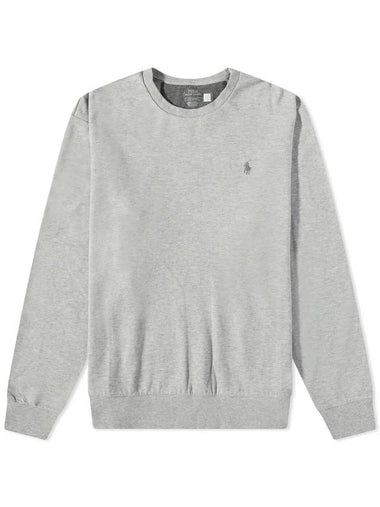 Embroidered Pony Logo Crew Neck Sweatshirt Andover Heather - POLO RALPH LAUREN - BALAAN 1