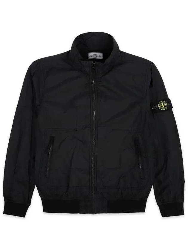 Kids Compass Badge Zip Up Jacket Black - STONE ISLAND - BALAAN 2