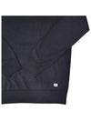 Cotton logo patch crew neck knitwear navy 888 10CMKN316A 004128G - CP COMPANY - BALAAN 4