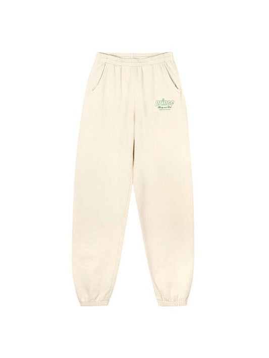 Logo Health Track Pants Cream - SPORTY & RICH - BALAAN 1