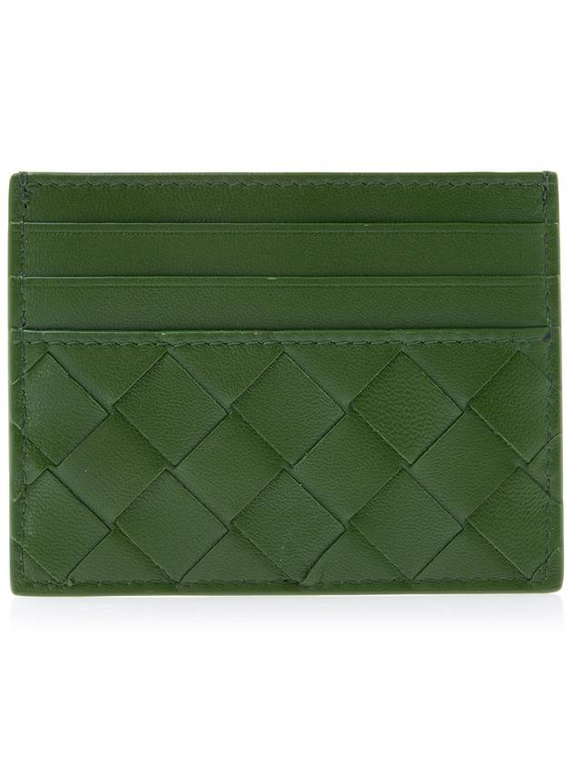 Intrecciato Leather Card Wallet Green - BOTTEGA VENETA - BALAAN 4