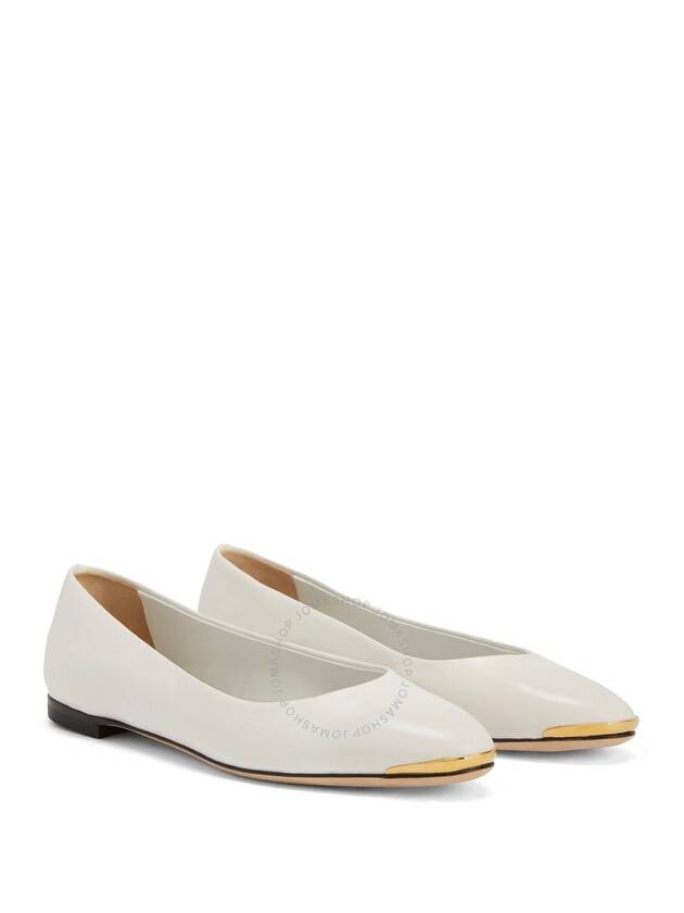 Giuseppe Zanotti Amur 2.0 Leather Ballerina Flats, Brand Size 36 ( US Size 6 ) - GIUSEPPE ZANOTTI - BALAAN 2