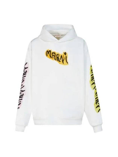 Graffiti Logo Printing Hoodie White - MARNI - BALAAN 2