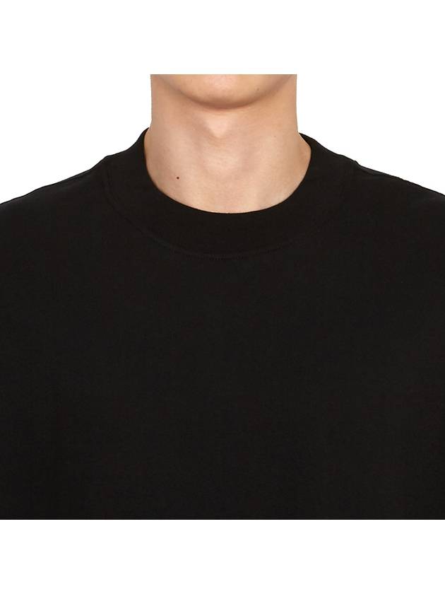 Men's Signature Short Sleeve T-Shirt Black - CARHARTT WIP - BALAAN 7