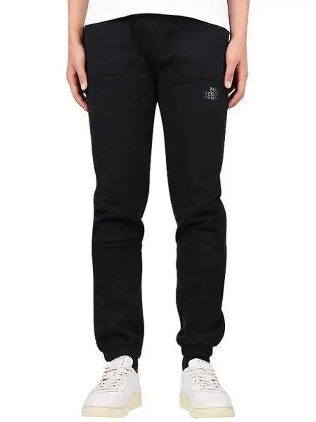 Drawstring Regular Jogging Track Pants Black - MAISON KITSUNE - BALAAN 1