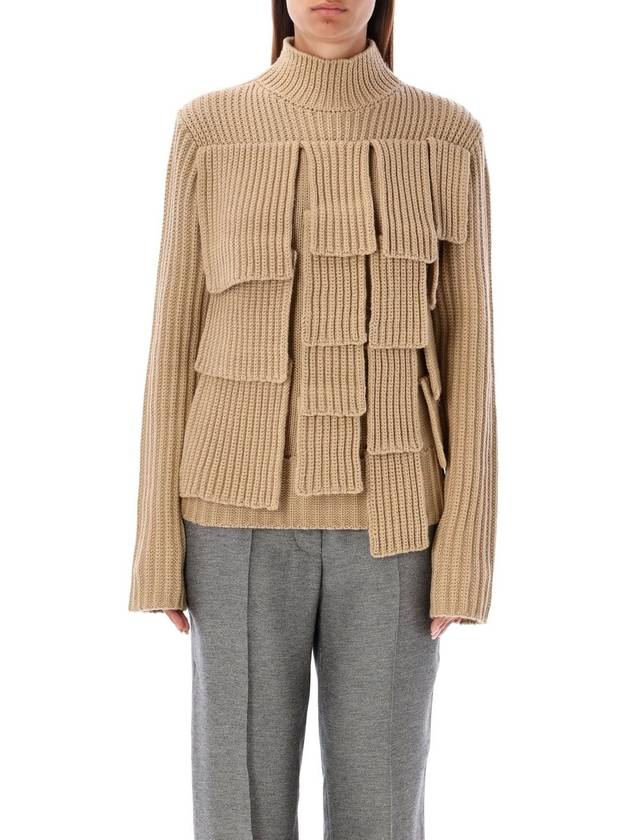 flap turtleneck beige - JW ANDERSON - BALAAN 2