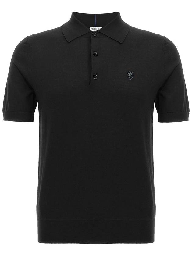 Burberry Wool Polo Shirt - BURBERRY - BALAAN 1