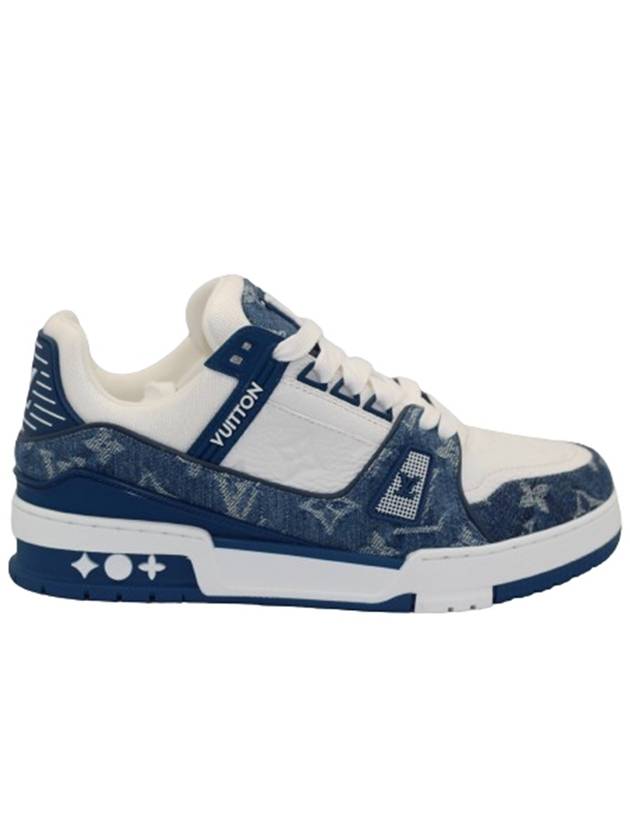 LV Trainer Low Top Sneakers Blue - LOUIS VUITTON - BALAAN 3