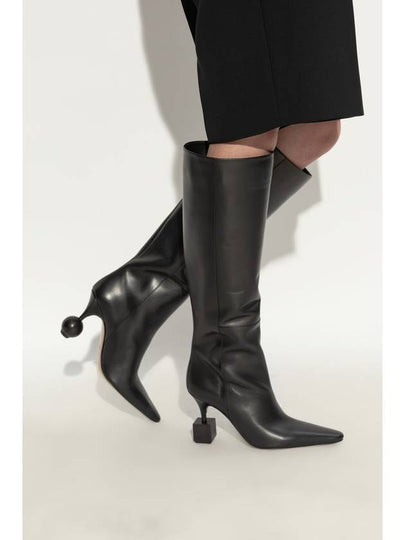 Jacquemus Leather Boots, Women's, Black - JACQUEMUS - BALAAN 2