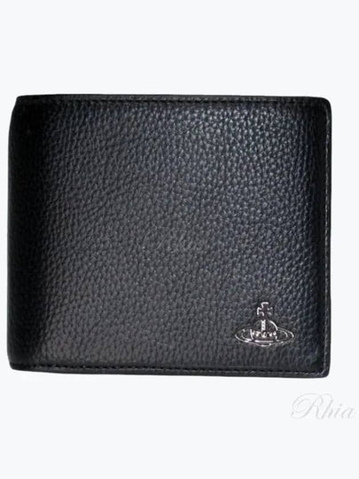 Logo Decorated Re-Vegan Half Wallet Black - VIVIENNE WESTWOOD - BALAAN 2