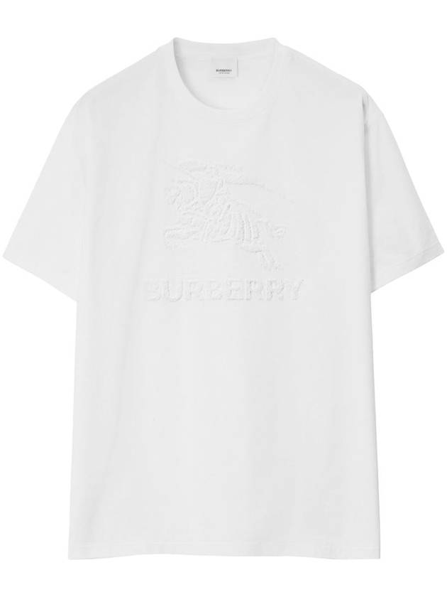 EKD Motif Cotton Short Sleeve T-Shirt White - BURBERRY - BALAAN 2