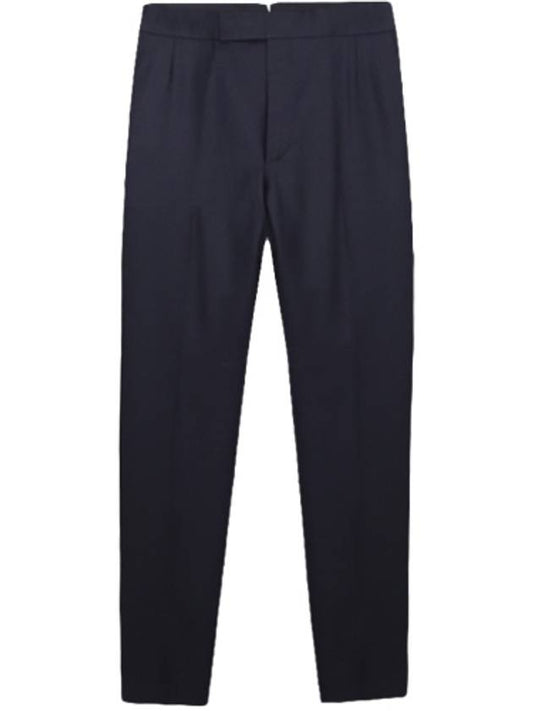 Super 120S Twill Classic Backstrap Trouser Pants Navy - THOM BROWNE - BALAAN 2