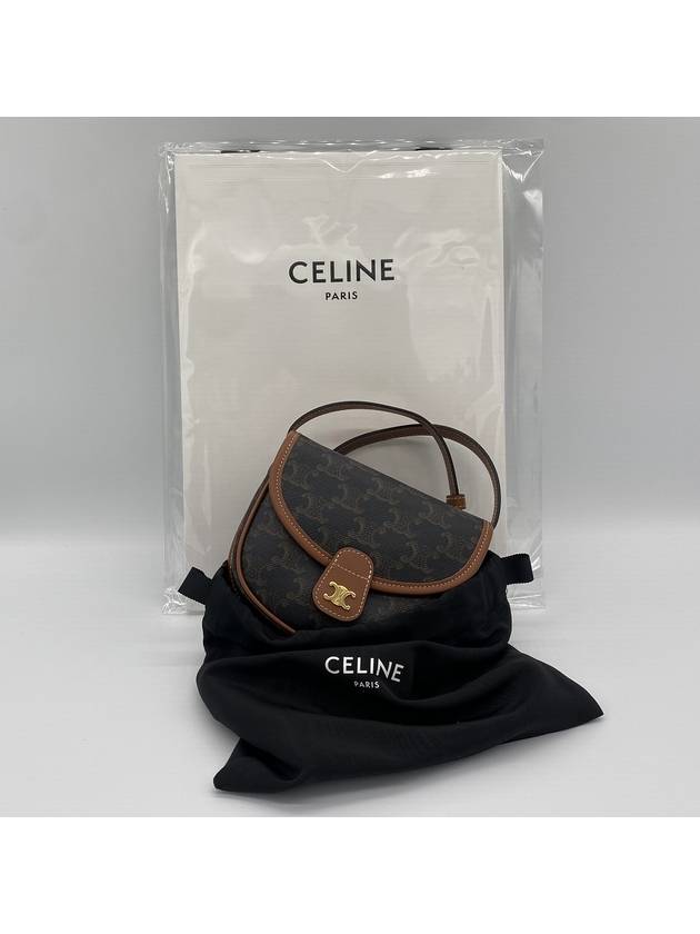 Triomphe Besace Mini Cross Bag Tan - CELINE - BALAAN 8