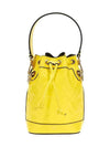 Mon Tresor FF Motif Leather Mini Bag Yellow - FENDI - BALAAN 3