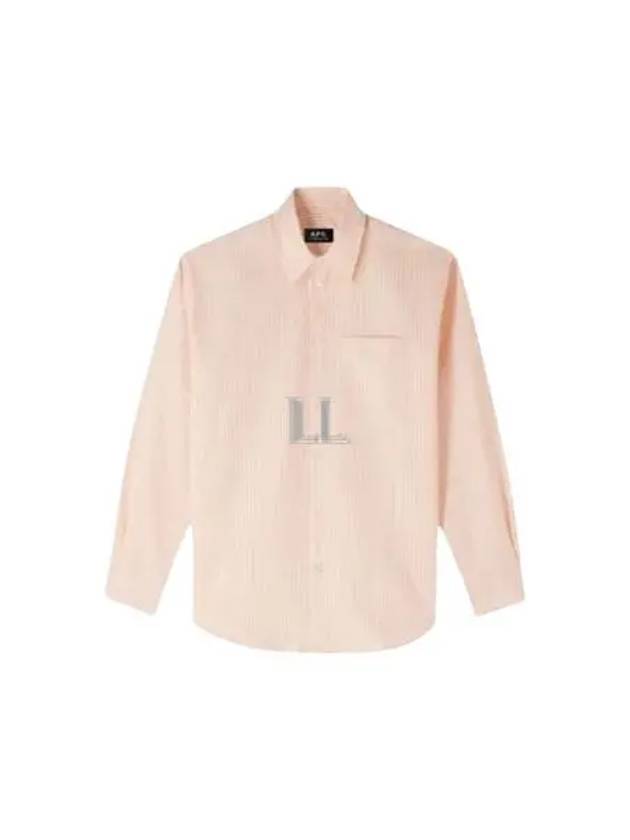 Boyfriend Long Sleeve Shirt Pink - A.P.C. - BALAAN 2