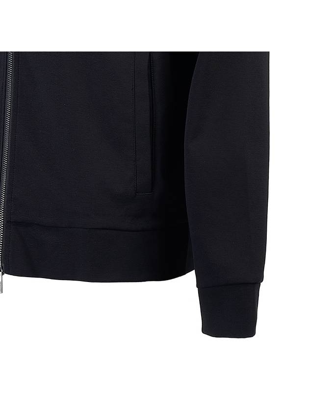 Men's Logo Zip-Up Hoodie Black - EMPORIO ARMANI - BALAAN 7