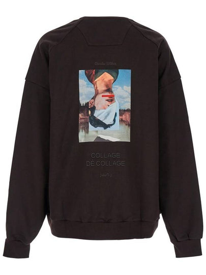 Brown Oversized Sweatshirt With Graphic Print In Cotton Man - JUUN.J - BALAAN 2