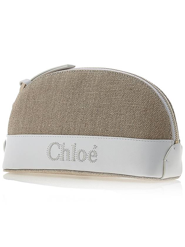 WoMen's Sense Pouch Bag Beige White - CHLOE - BALAAN 3