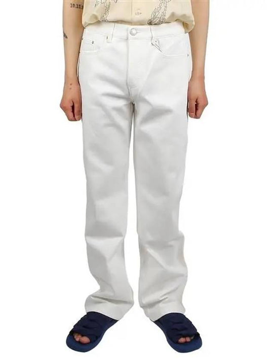 Alexandre Mattiussi Denim Straight Jeans White - AMI - BALAAN 2