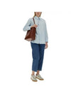 Rosie Overfit Long Sleeve Shirt Light Blue - A.P.C. - BALAAN 3