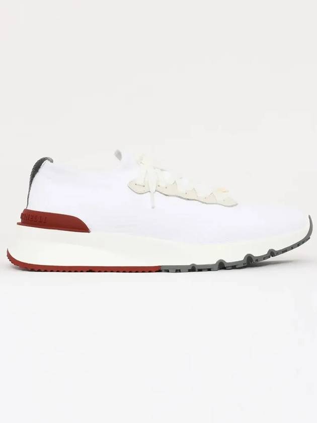 Knit Running Sneakers White - BRUNELLO CUCINELLI - BALAAN 4