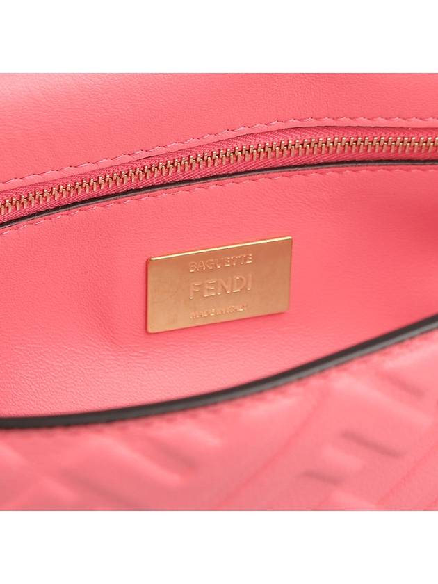 Baguette Medium Nappa Leather Chain Shoulder Bag Pink - FENDI - BALAAN 11