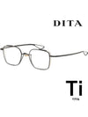 Titanium Glasses Frame DTX124 49 03 Saddle Nose LINETO Clear Lens UV Protection - DITA - BALAAN 2