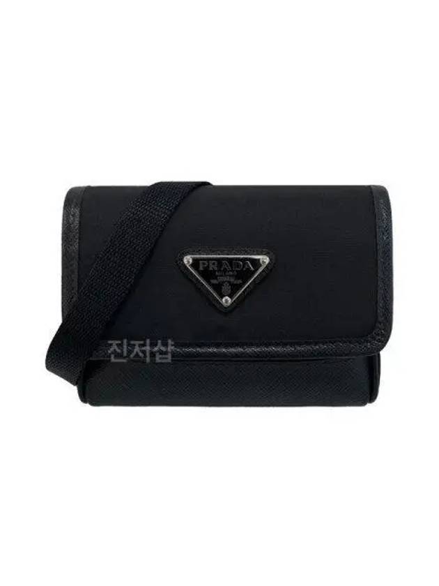 Re nylon triangle logo mini pouch cross bag black 2ZT022 270333 1107761 - PRADA - BALAAN 1