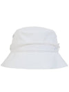 Golf Wear Hidden Logo Ribbon Bucket Hat White Blue - J JANE - BALAAN 2