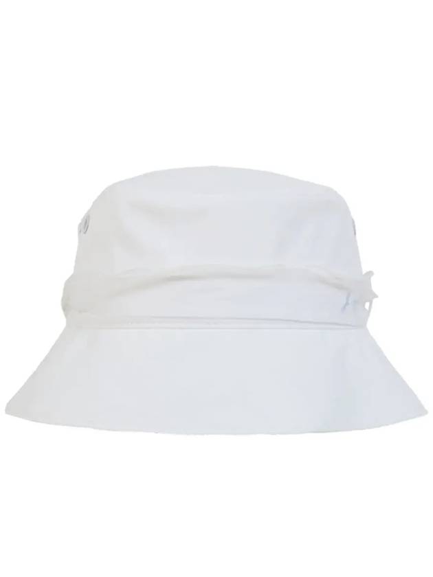 Golf Wear Hidden Logo Ribbon Bucket Hat White Blue - J JANE - BALAAN 2