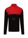 Jeff Half Zip Windbreaker Knit Top Black - J.LINDEBERG - BALAAN 2