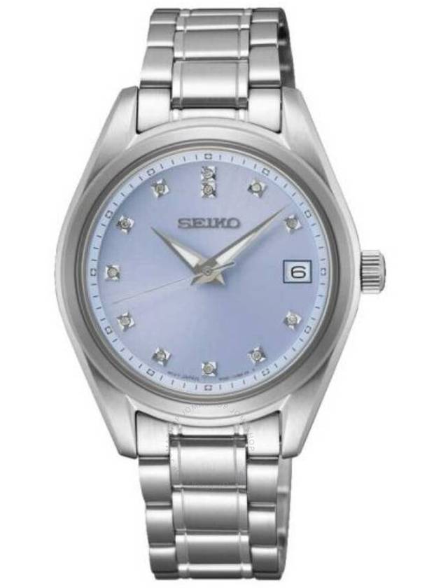 Seiko Diamonds Quartz Blue Dial Ladies Watch SUR581P1 - SEIKO - BALAAN 1