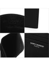 Smooth Leather Classic Logo Card Wallet Black - SAINT LAURENT - BALAAN 4