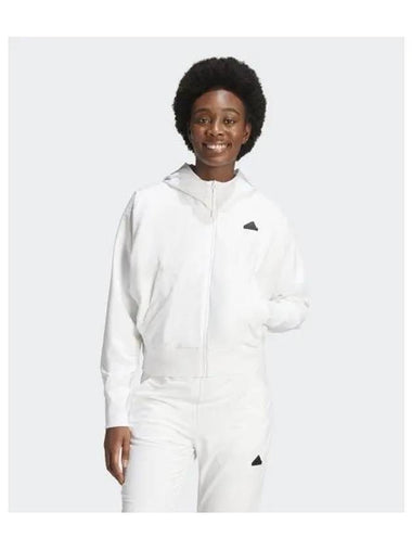 adidas Z N E Hooded zip up W white IN9483 - ADIDAS - BALAAN 1