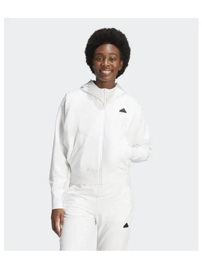 adidas Z N E Hooded zip up W white IN9483 - ADIDAS - BALAAN 2