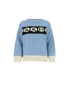 Logo Wool Knit Top Blue - MARNI - BALAAN 2