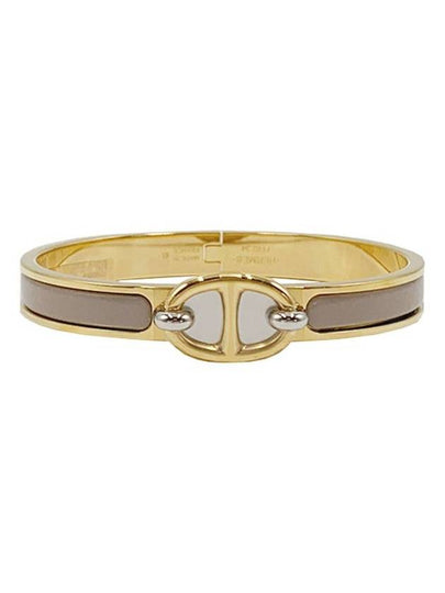 Mini Clic Chaine D'Ancre Bracelet Gold Marron Glace - HERMES - BALAAN 2