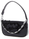 Shiny Rachel Mini Shoulder Bag Black - BY FAR - BALAAN 3