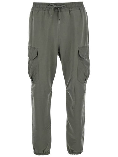 'Kennet' Green Pants With Logo Patch On The Side And Elastic Drawstring Waist In Cotton Stretch Man - PARAJUMPERS - BALAAN 1