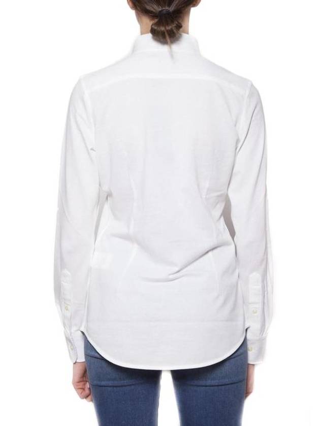 Women's Cotton Long Sleeve Shirt White - POLO RALPH LAUREN - BALAAN 5