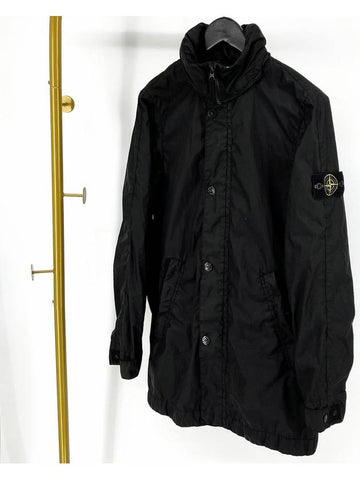 Membrana windbreaker hooded jacket black size M - STONE ISLAND - BALAAN 1