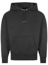 Men's Big Heart Logo Hoodie Black - AMI - BALAAN 2