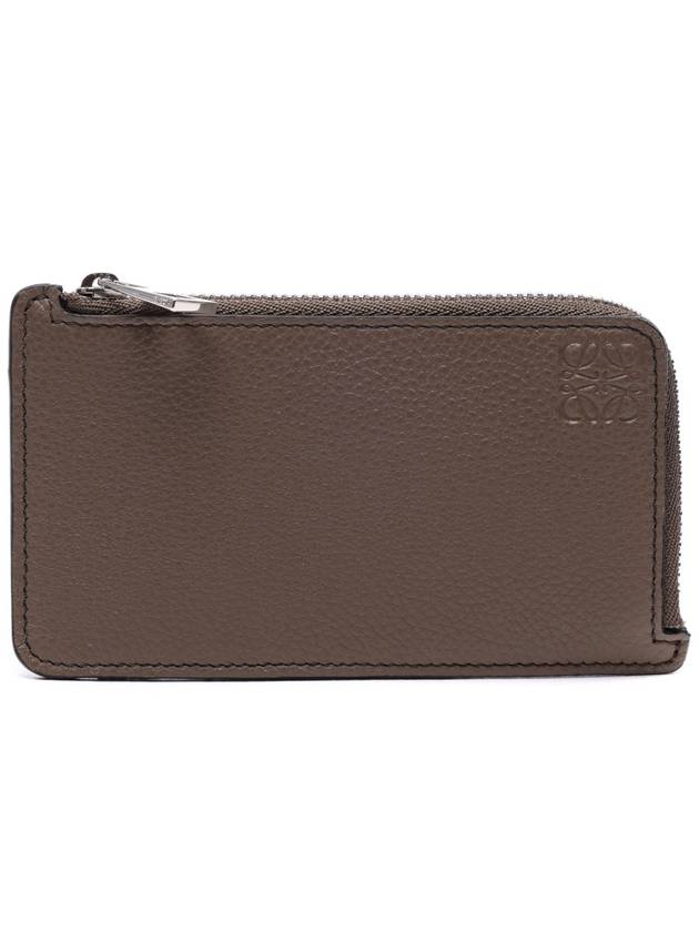 Anagram Coin Card Wallet Gray Brown - LOEWE - BALAAN.