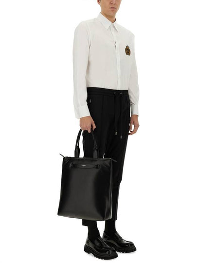 SHIRT WITH HERALDIC PATCH - DOLCE&GABBANA - BALAAN 2