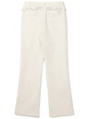 Brushed Bootcut Pants IVORY WOMAN - MALBON GOLF - BALAAN 2