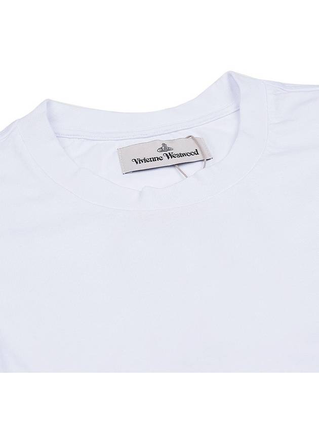 ORB Logo Cotton Short Sleeve T-Shirt White - VIVIENNE WESTWOOD - BALAAN 6